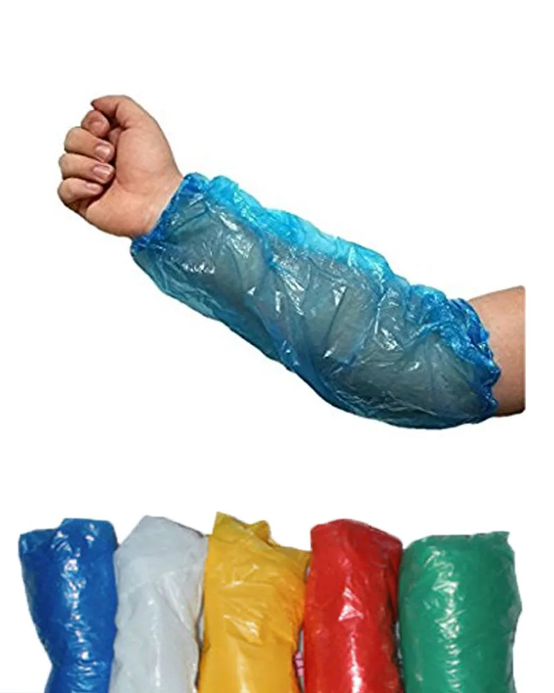 (2000/Case) 18" Disposable Plastic Arm Sleeves