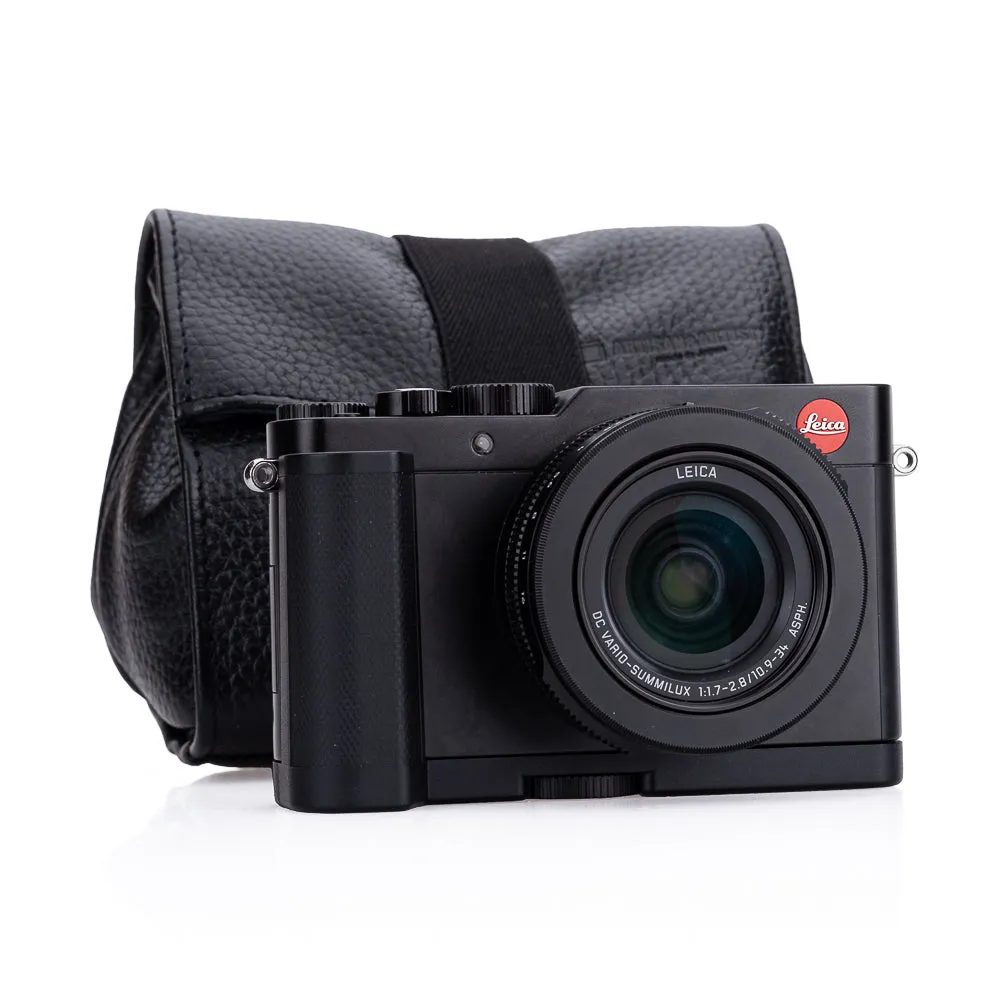 Artisan & Artist* ACAM 77 Leather Wrap Body/Lens Pouch, Black