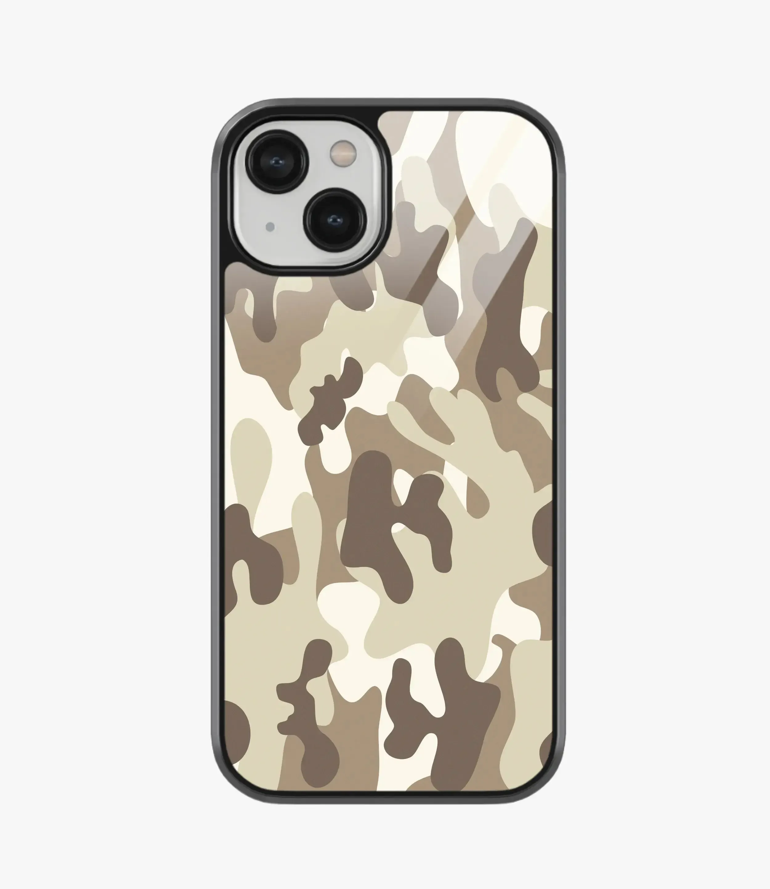 Brown Camo Glass Case