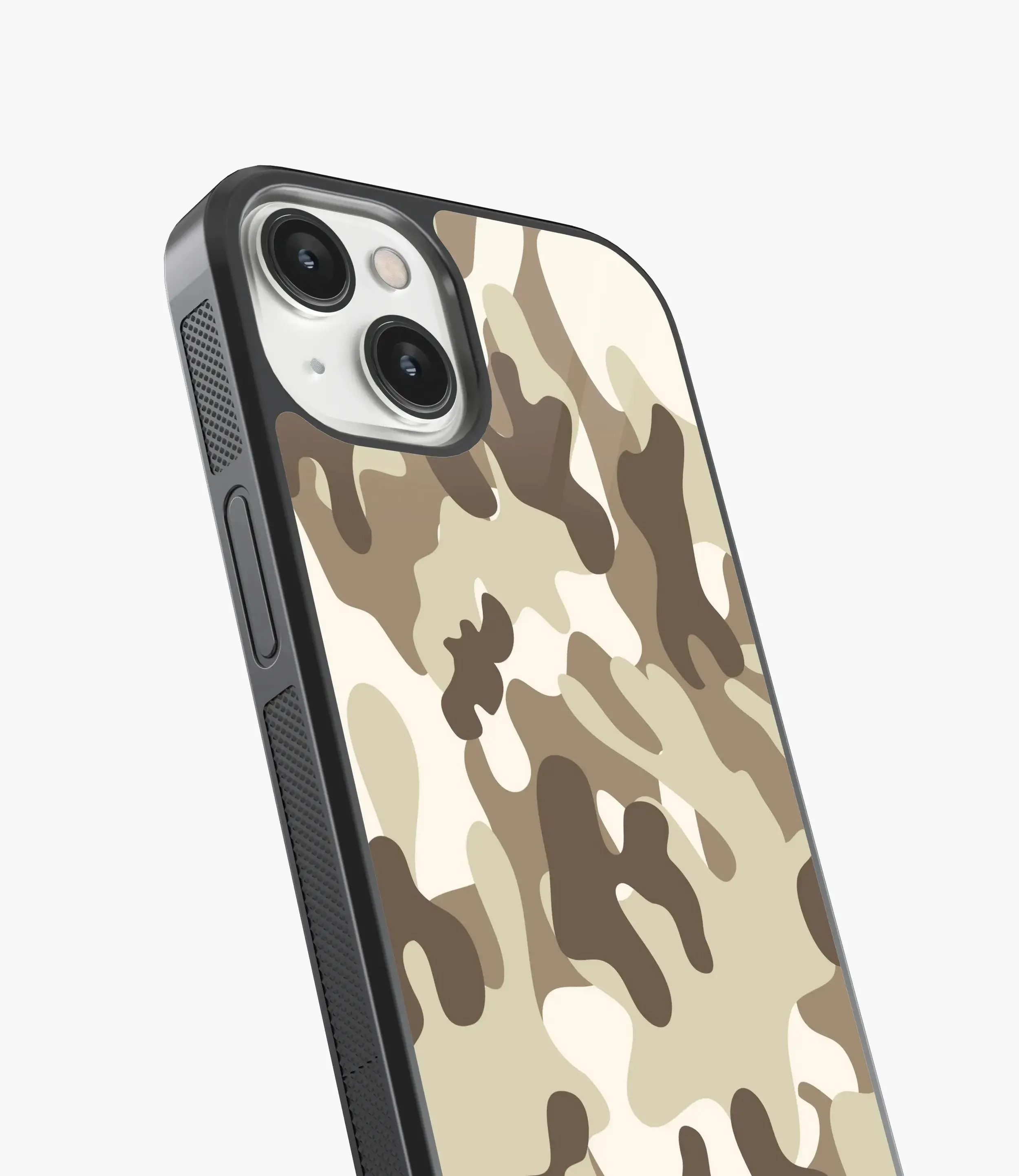 Brown Camo Glass Case