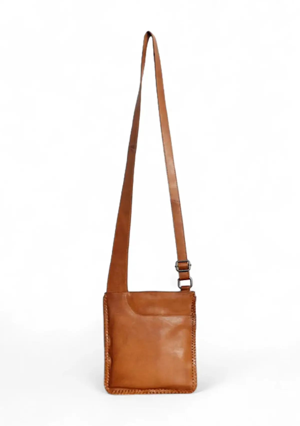 Brynn Leather Crossbody Bag - Camel