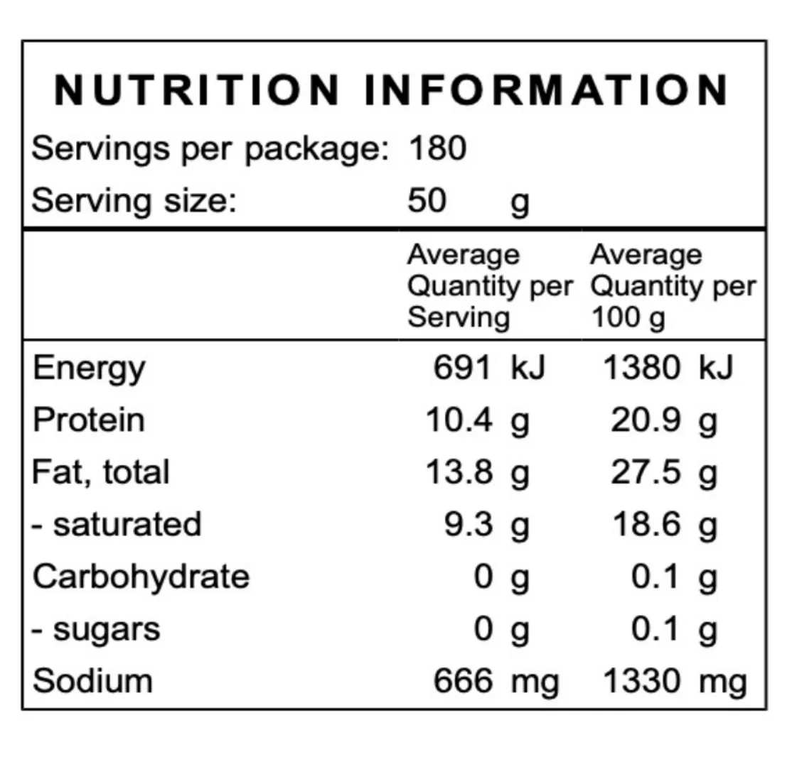 Cheese Long Life Tub 52 Serves 2.6kg