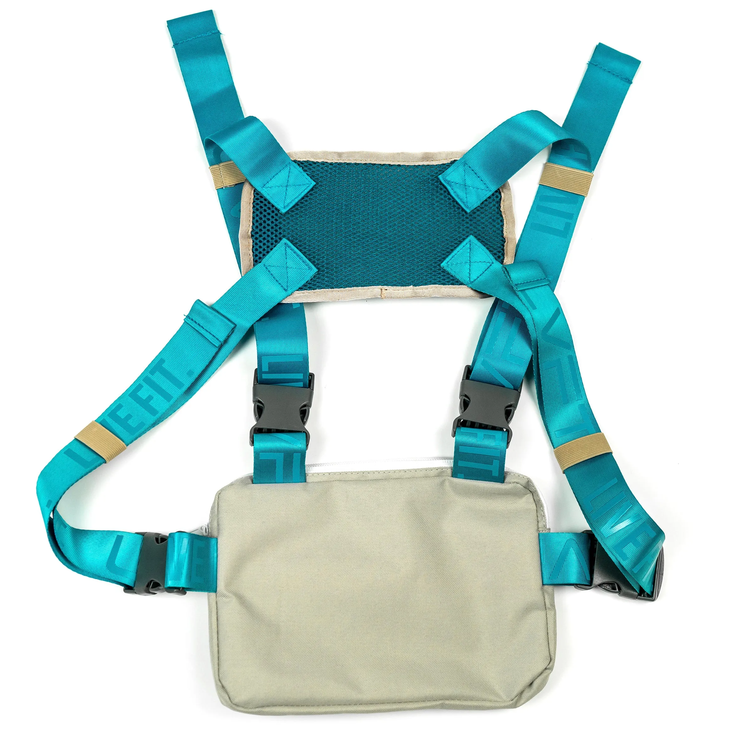 Chest Rig - Grey / Teal / Tan