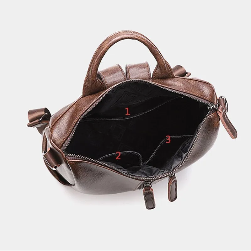 ChicLeather Zipper Fashion Backpack