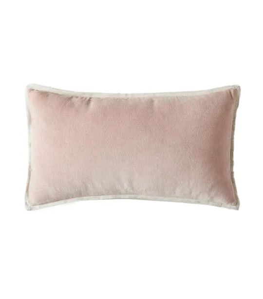 Classic Cotton Velvet Pillow Cover 12x21 Inches