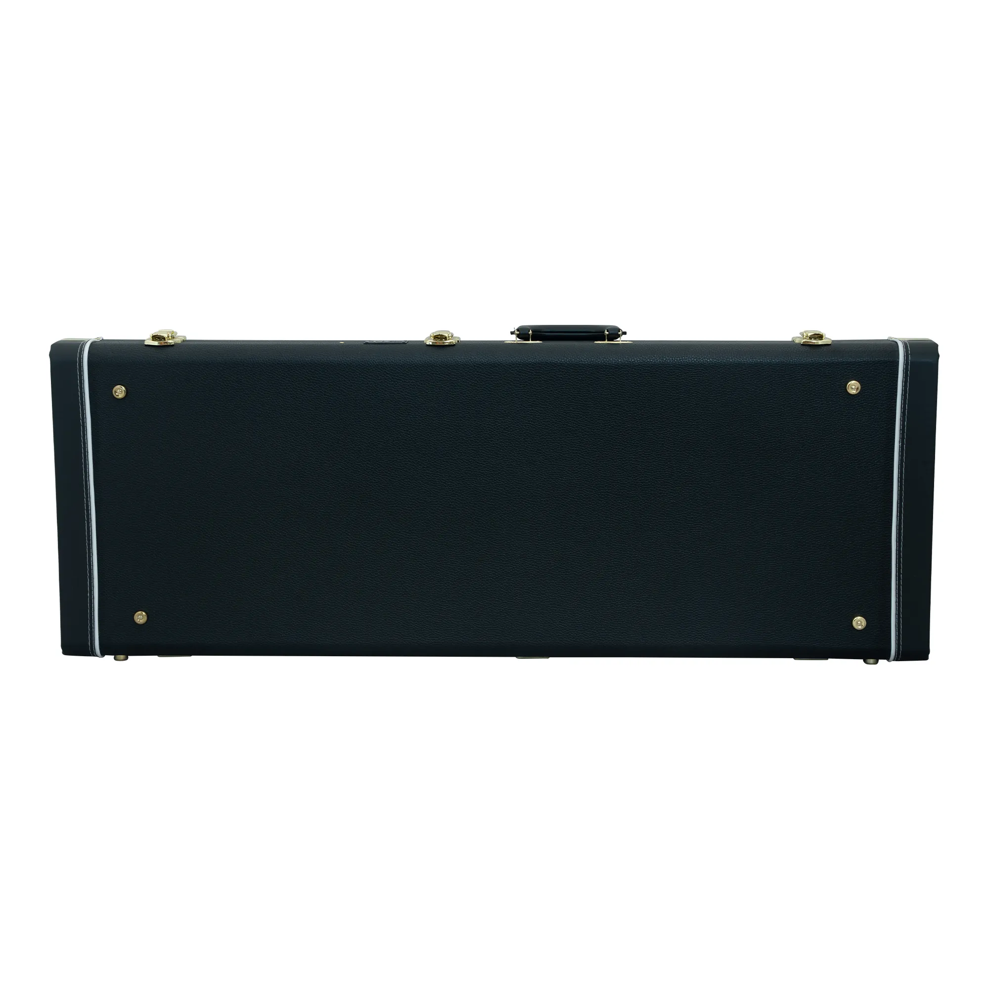 Classic Wood Mini Bass Guitar Case - Black