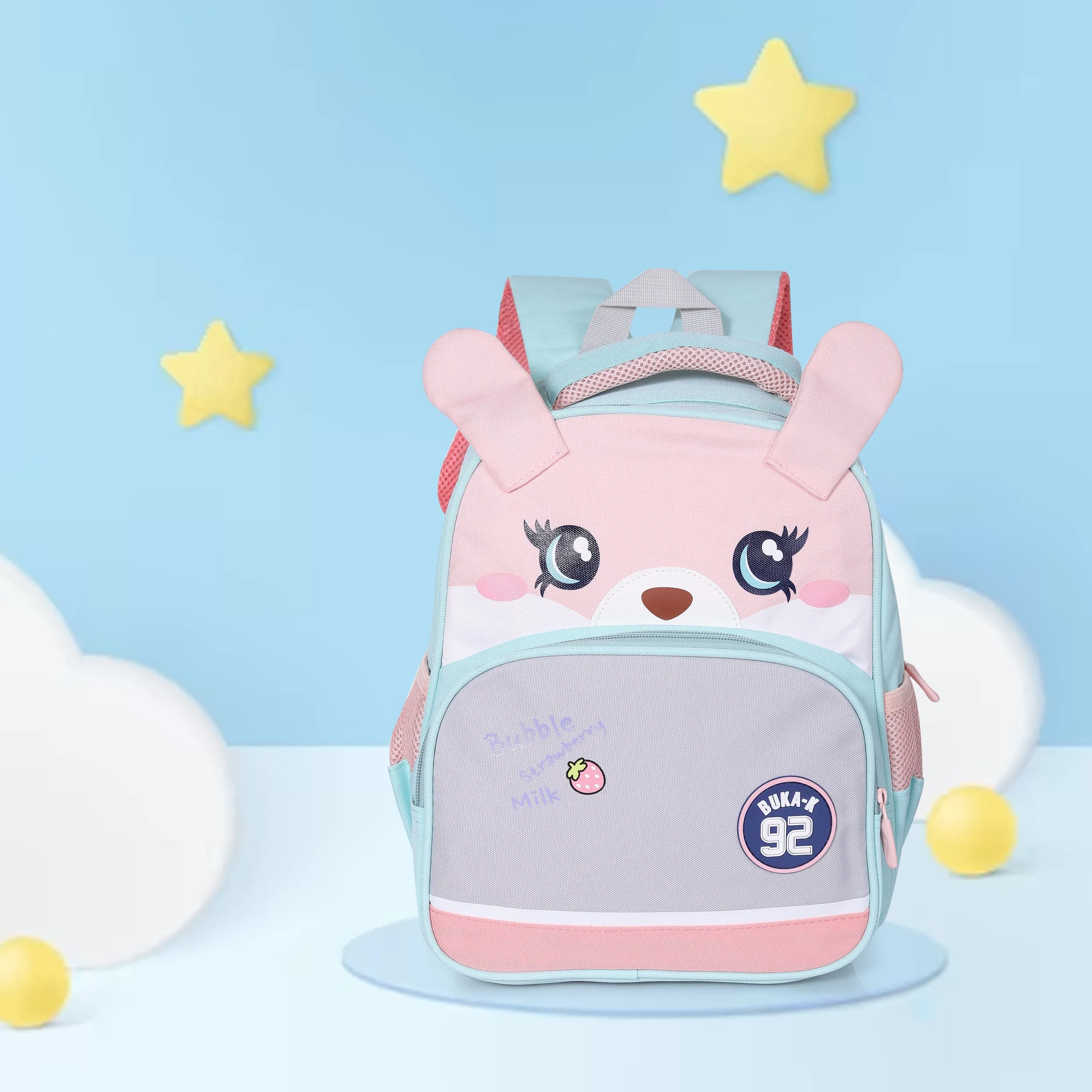 Cute Dog & Bunny Backpack for Kindergarten Kids