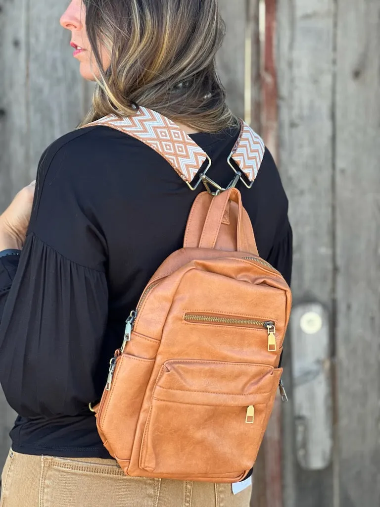 Dawson Camel Sling Backpack