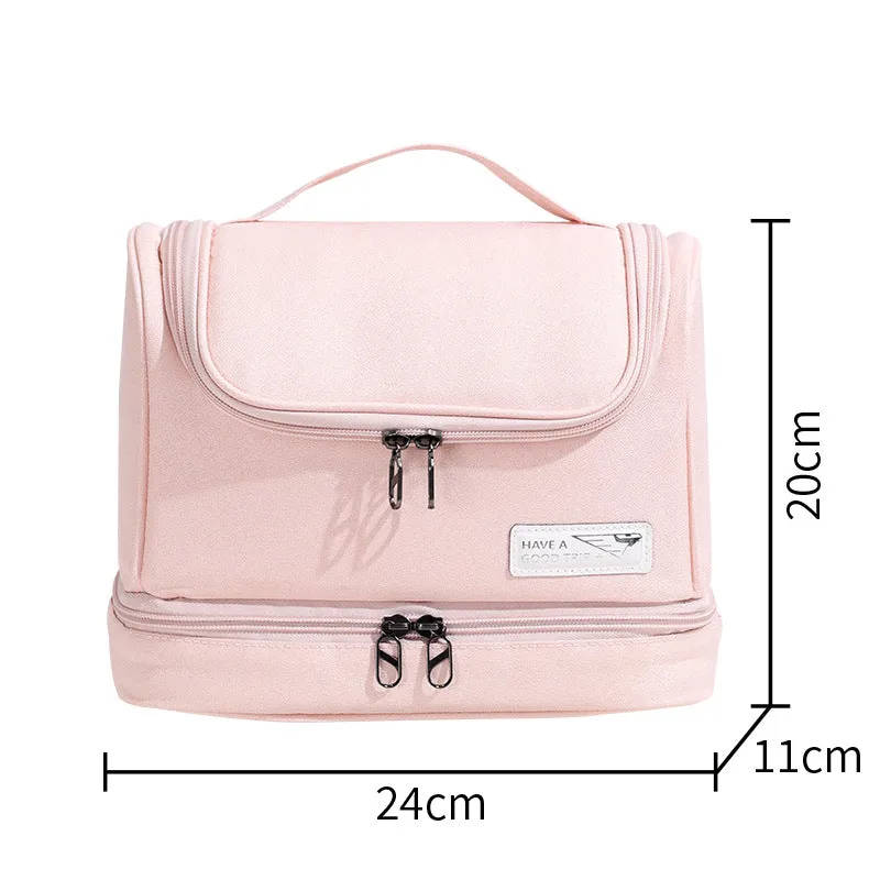 Dry and wet separation toiletry bag travel large-capacity cosmetics storage bag light luxury organizing travel storage bag