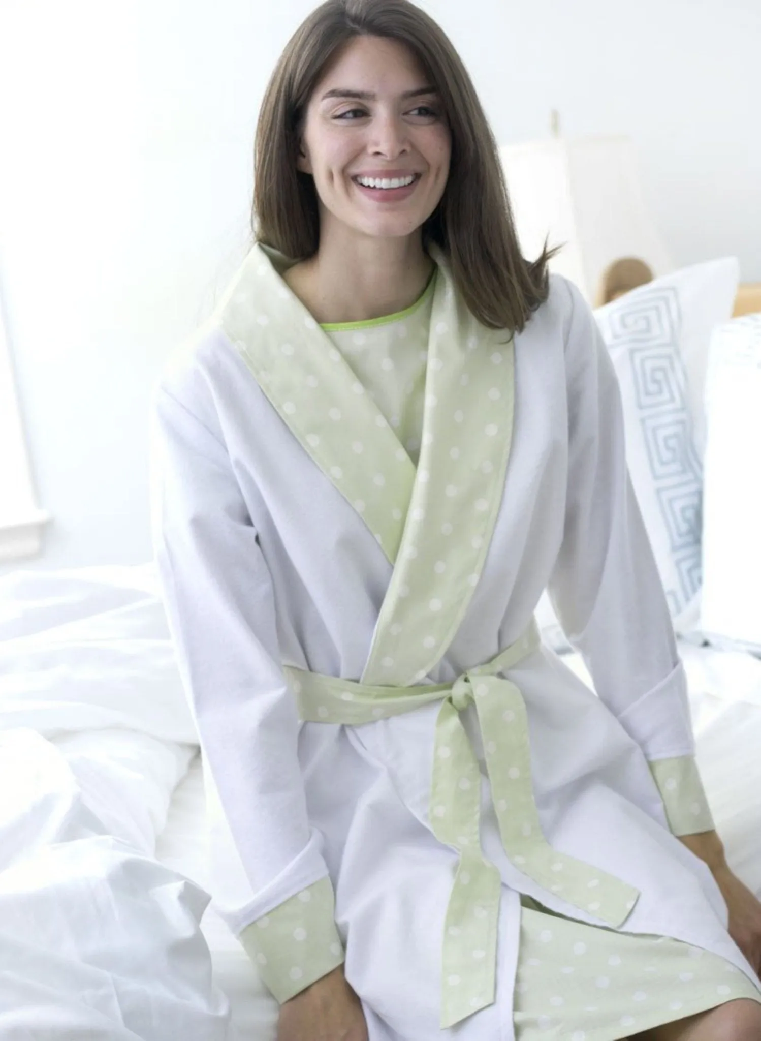 Finlay 2-Piece Hospital Labor & Delivery Gown   Robe Set