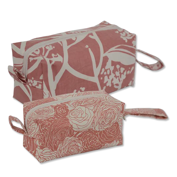 Frangipani Blush Cosmetic Case, Medium