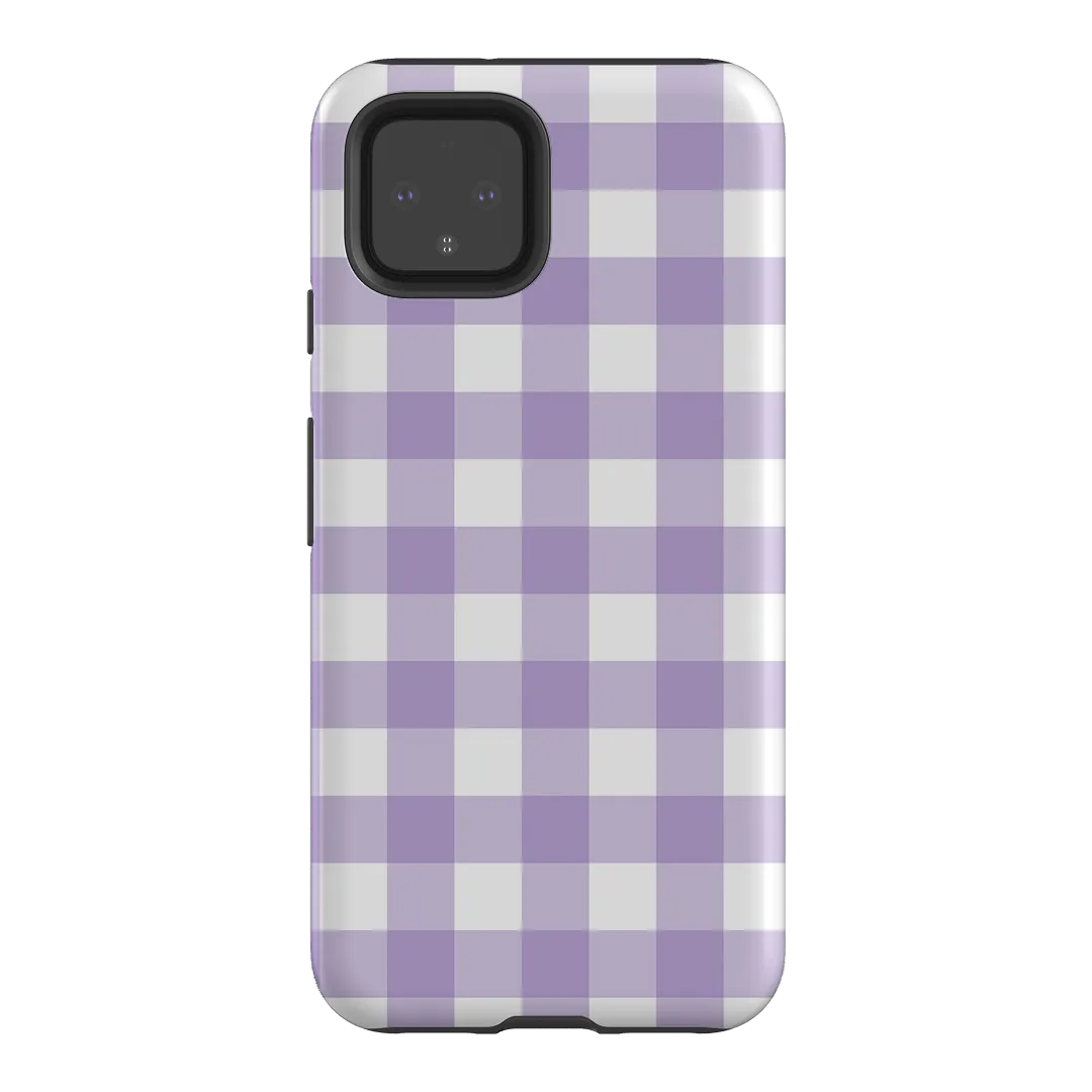 Gingham in Lilac Matte Case