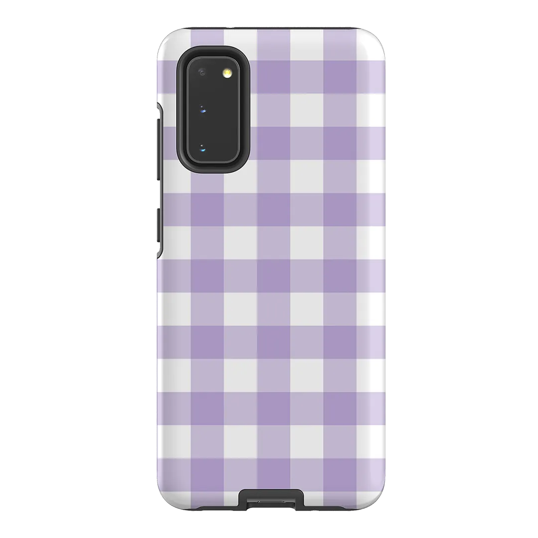 Gingham in Lilac Matte Case