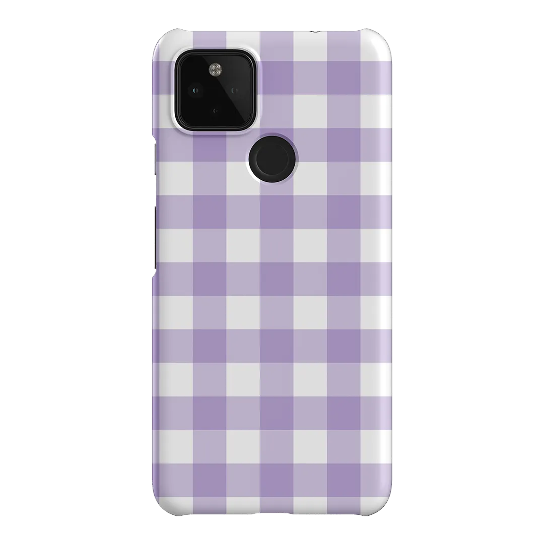 Gingham in Lilac Matte Case