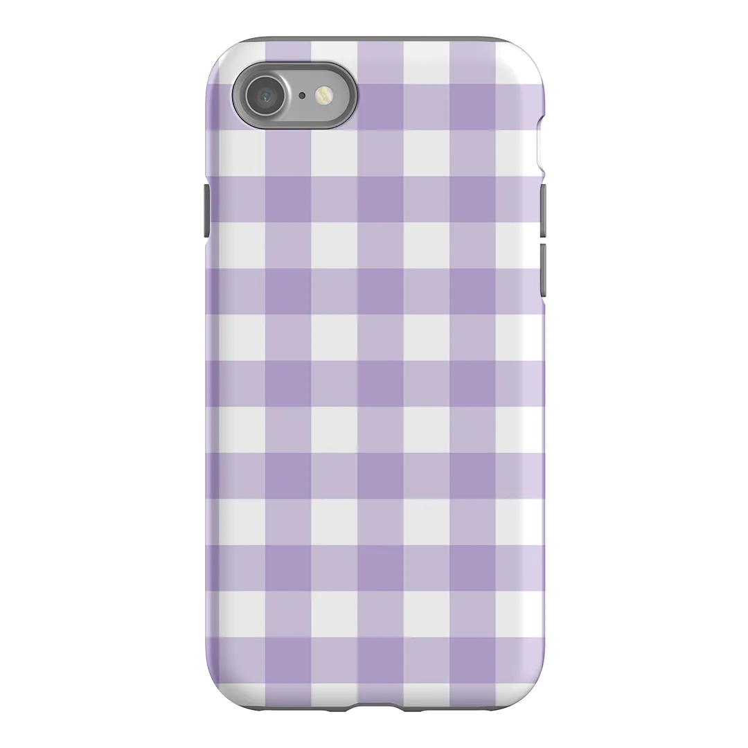 Gingham in Lilac Matte Case