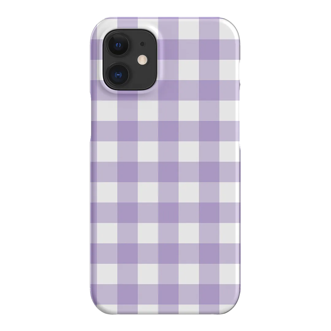 Gingham in Lilac Matte Case