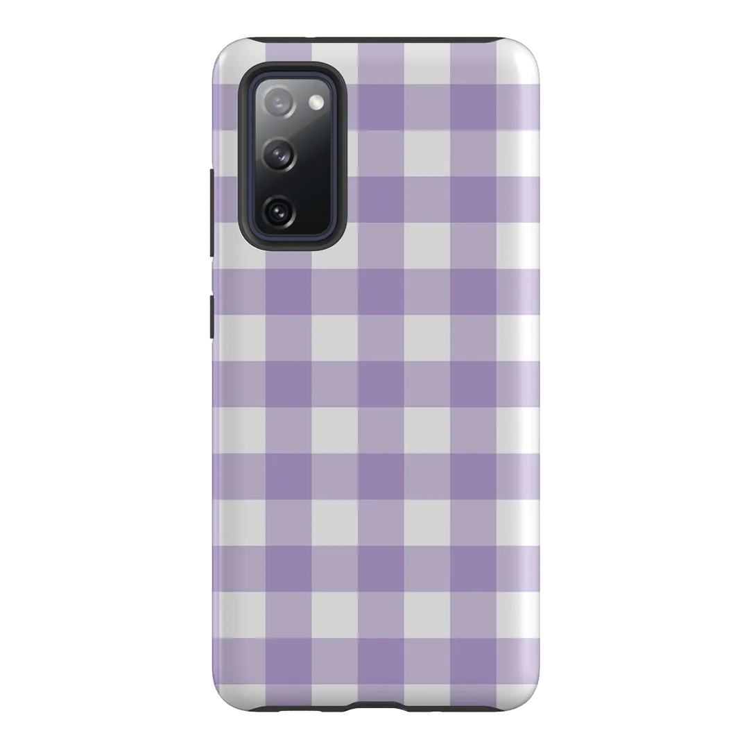 Gingham in Lilac Matte Case