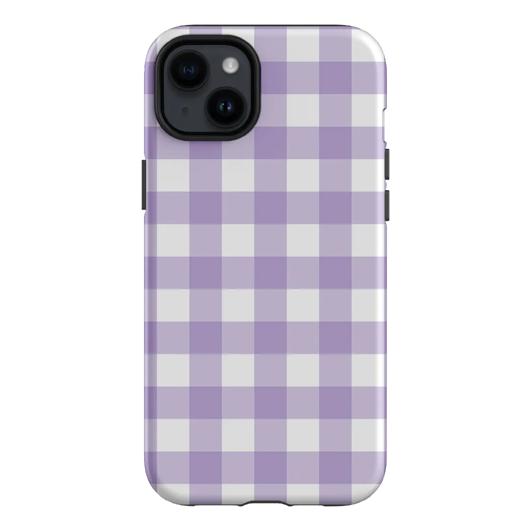 Gingham in Lilac Matte Case