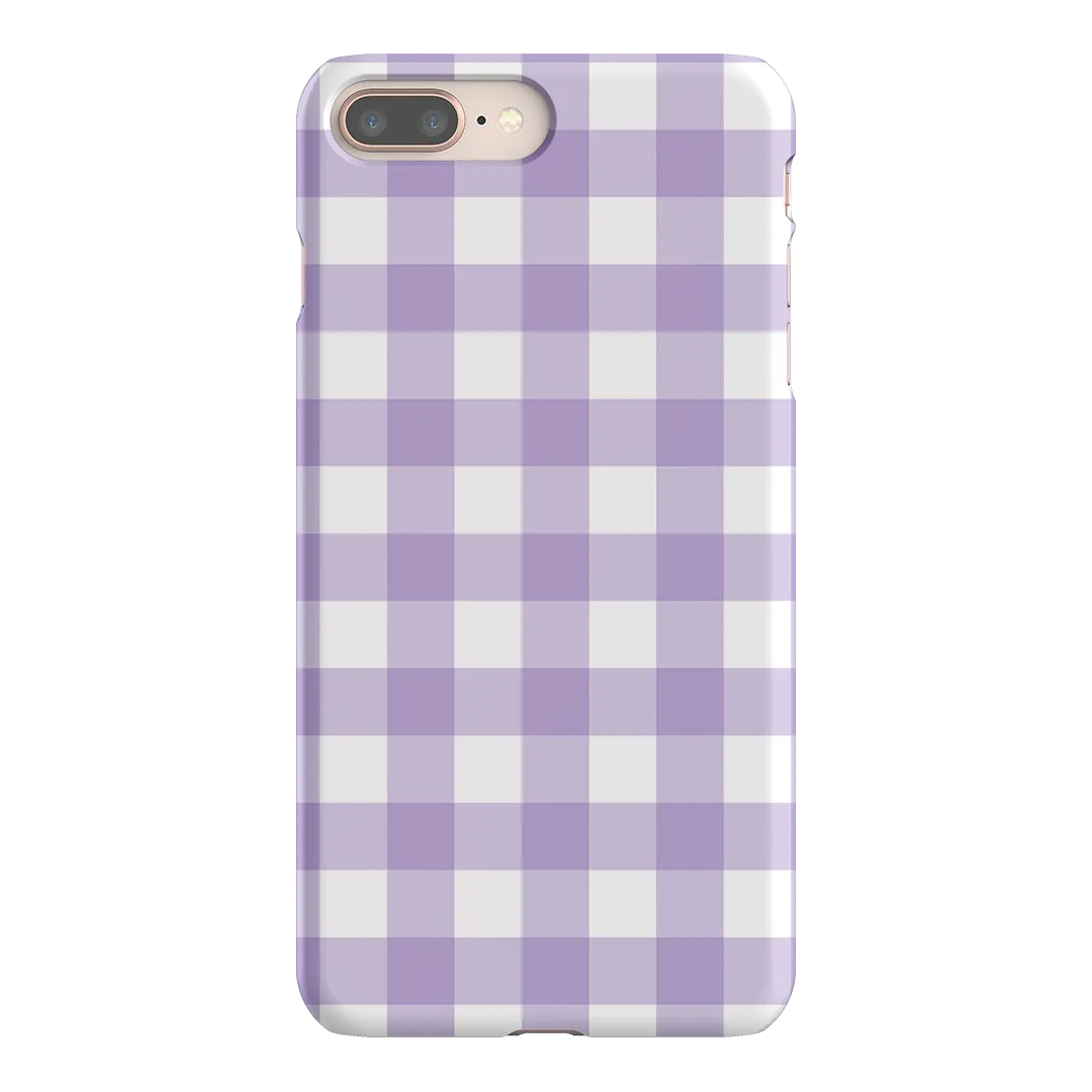 Gingham in Lilac Matte Case