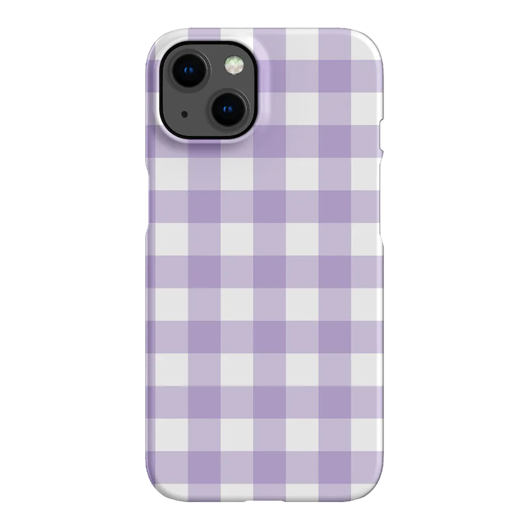 Gingham in Lilac Matte Case