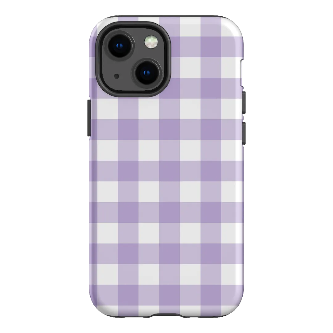 Gingham in Lilac Matte Case