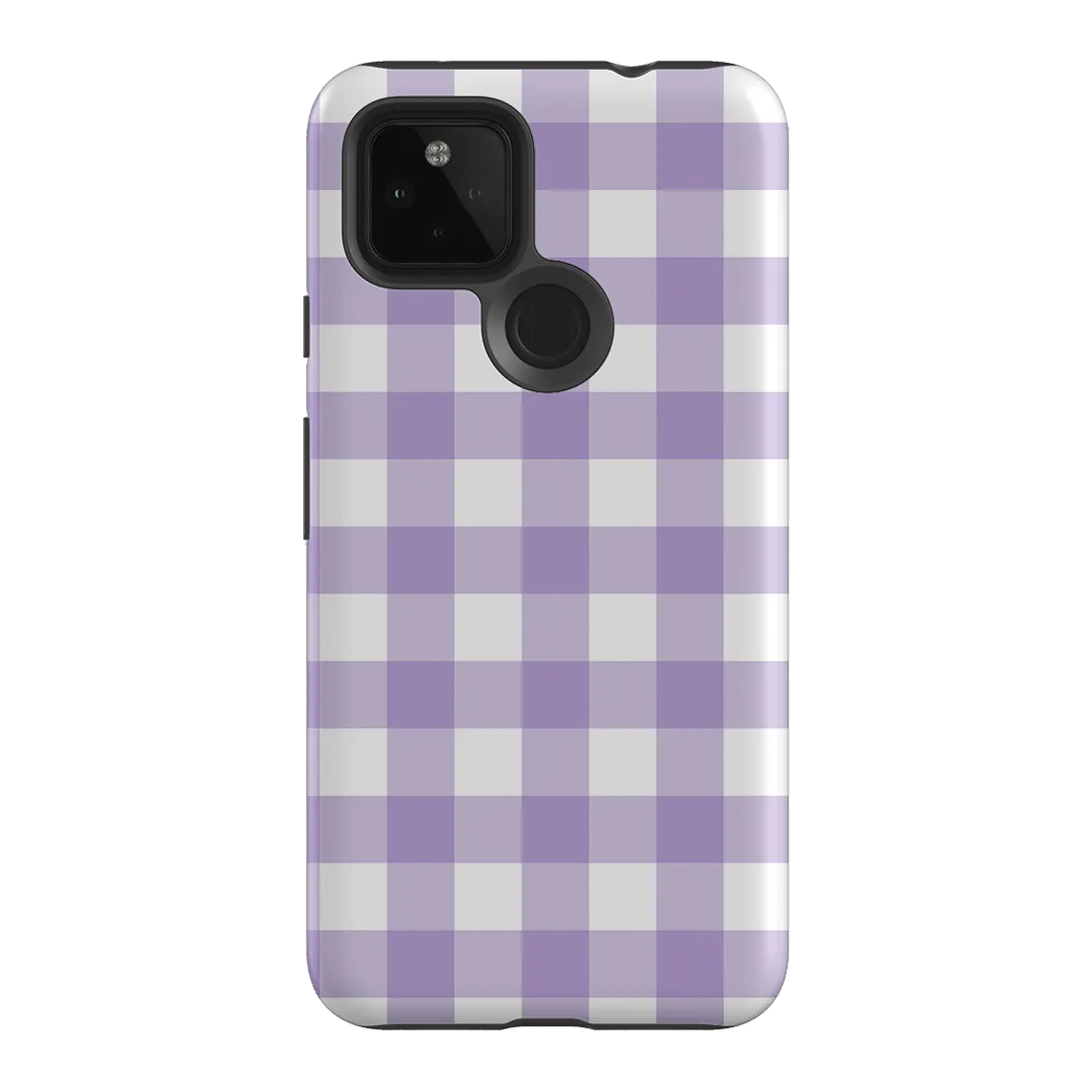 Gingham in Lilac Matte Case