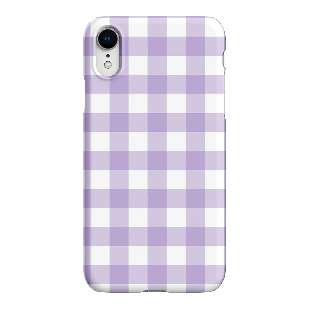 Gingham in Lilac Matte Case