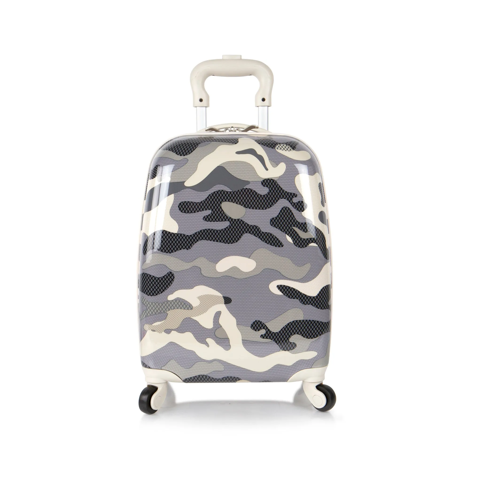 Grey Camo Fashion Hardside Carry-On Luggage