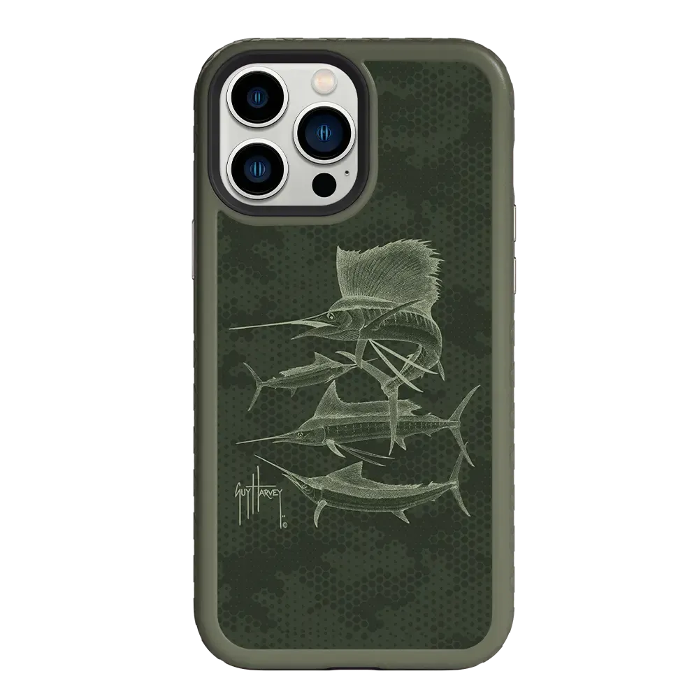 Guy Harvey Fortitude Series for Apple iPhone 13 Pro Max - Green Camo