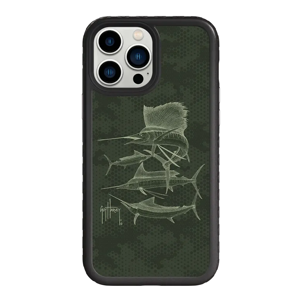 Guy Harvey Fortitude Series for Apple iPhone 13 Pro Max - Green Camo