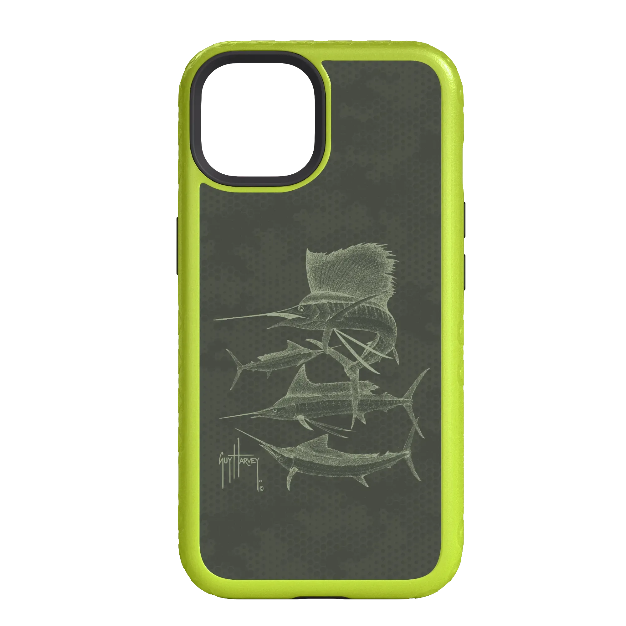 Guy Harvey Fortitude Series for Apple iPhone 14 - Green Camo