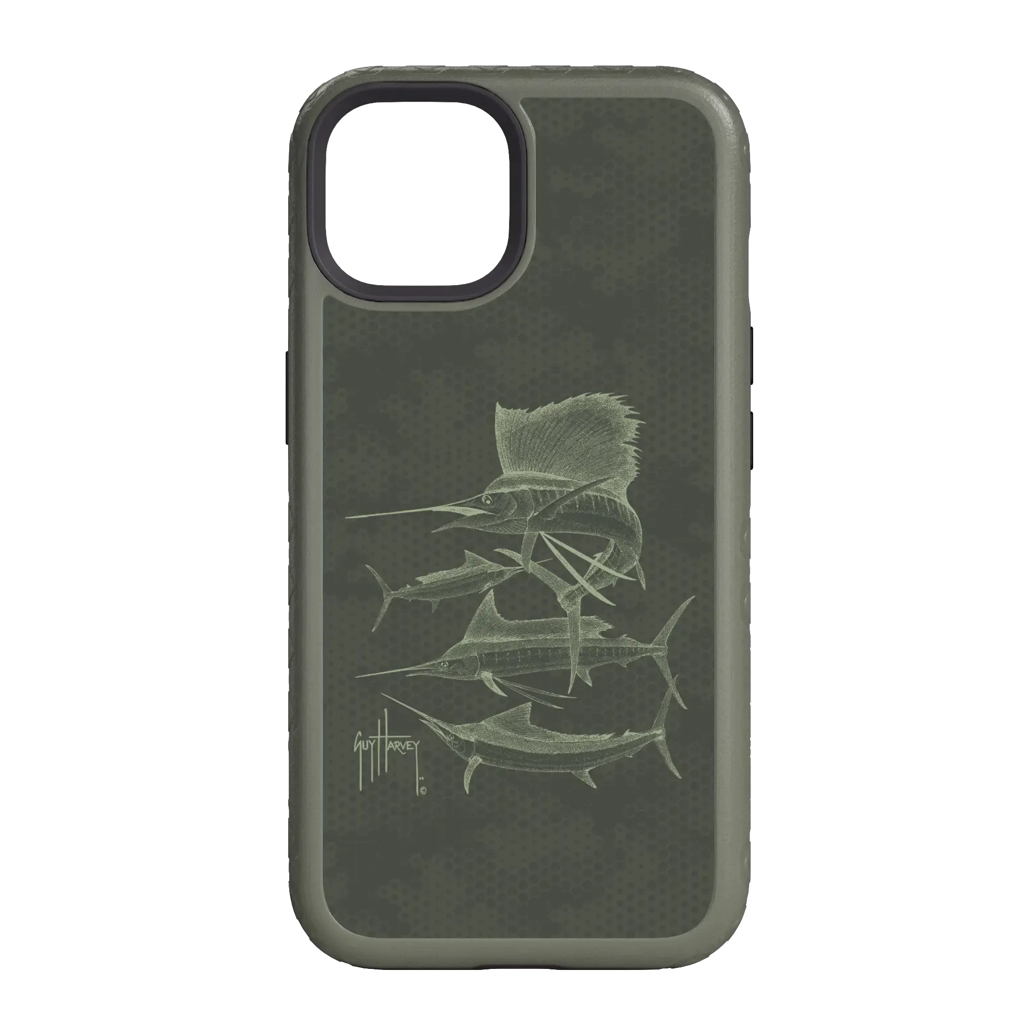 Guy Harvey Fortitude Series for Apple iPhone 14 - Green Camo