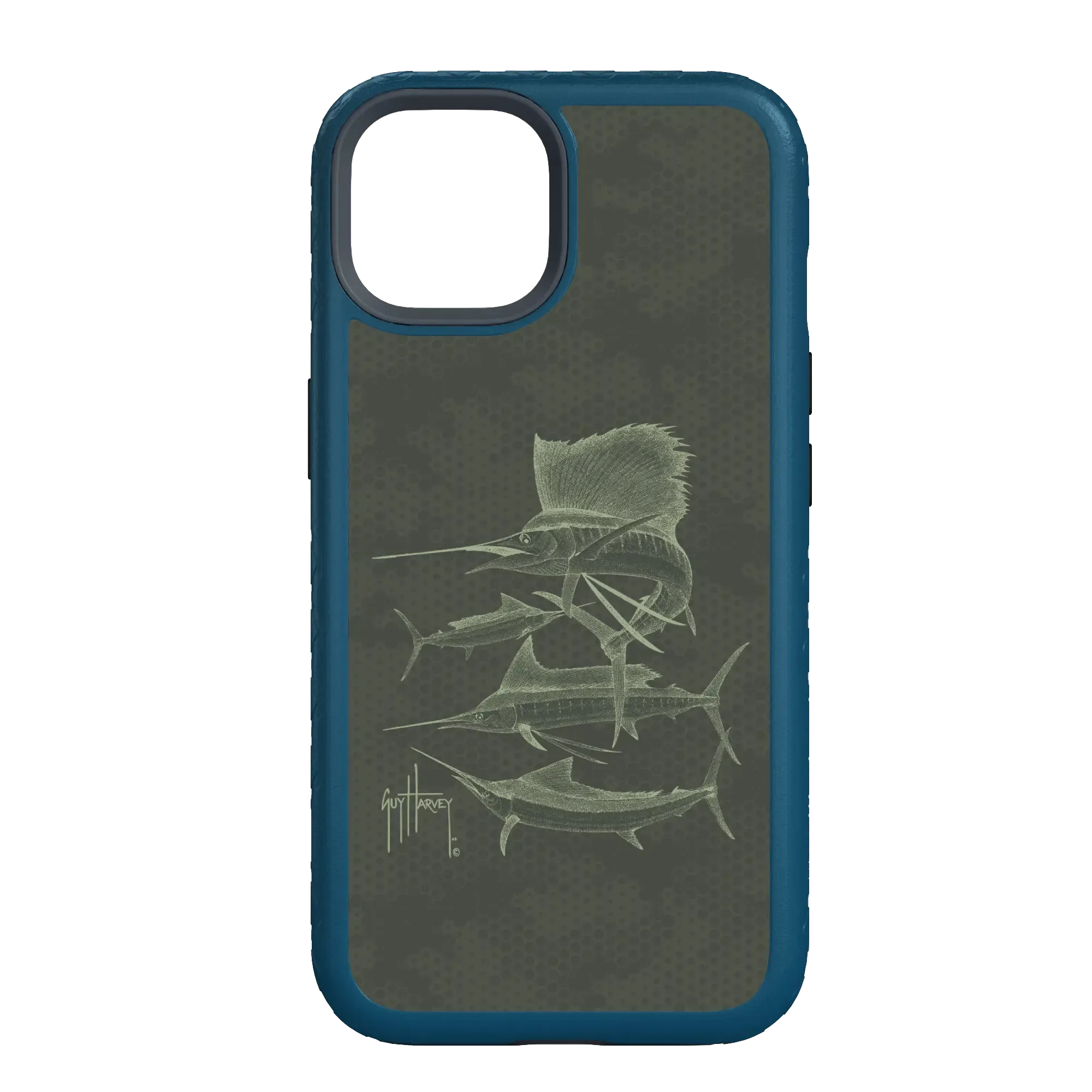 Guy Harvey Fortitude Series for Apple iPhone 14 - Green Camo