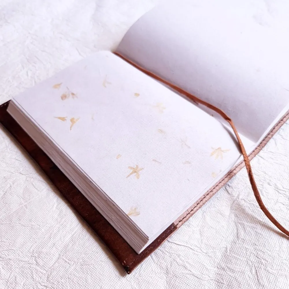 Hancrafted Leather Journal - With Embossed Design