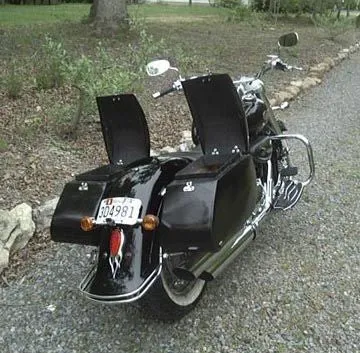 Hard Covered DIY Motorcycle Saddlebags Plans - Luggage Saddle Bag