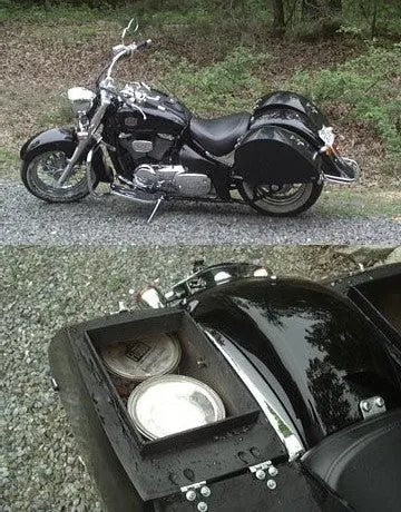 Hard Covered DIY Motorcycle Saddlebags Plans - Luggage Saddle Bag