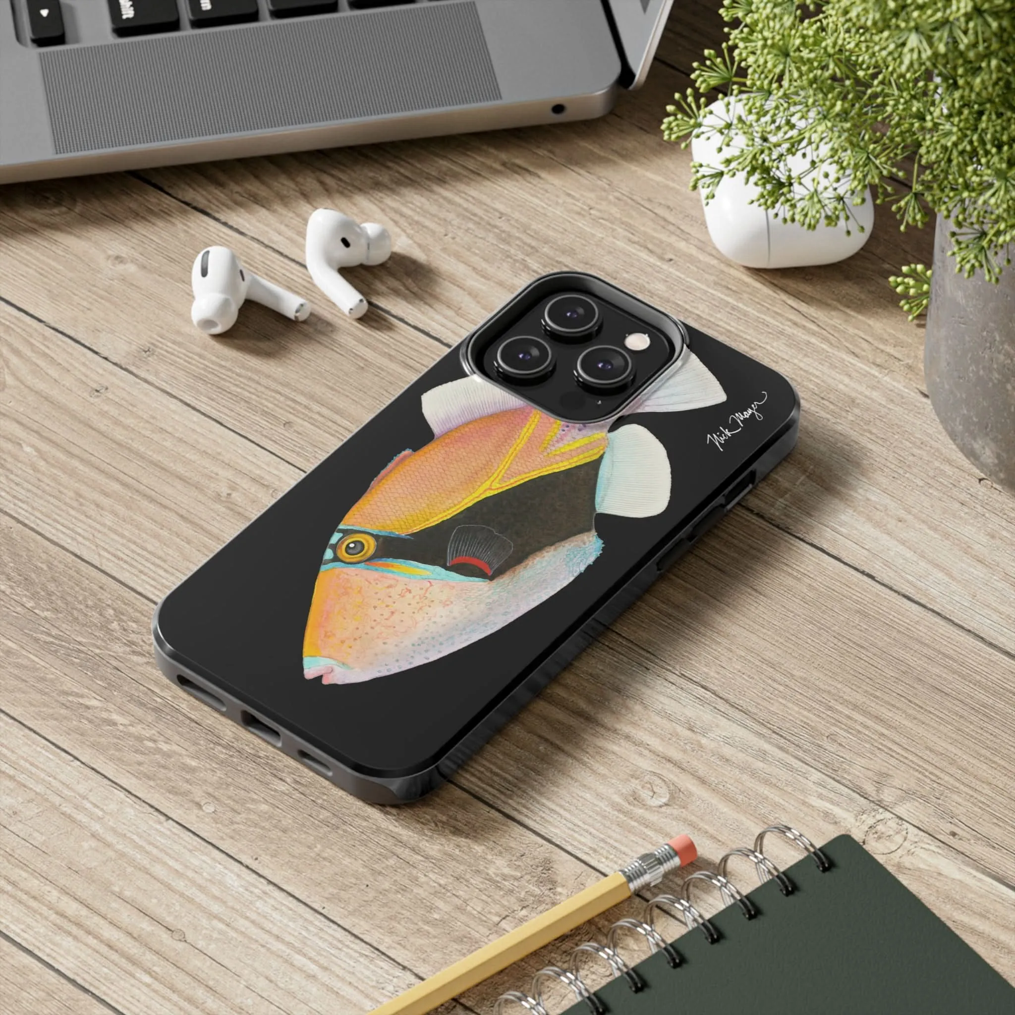 Humuhumunukunukuapua'a Black Phone Case (iPhone)