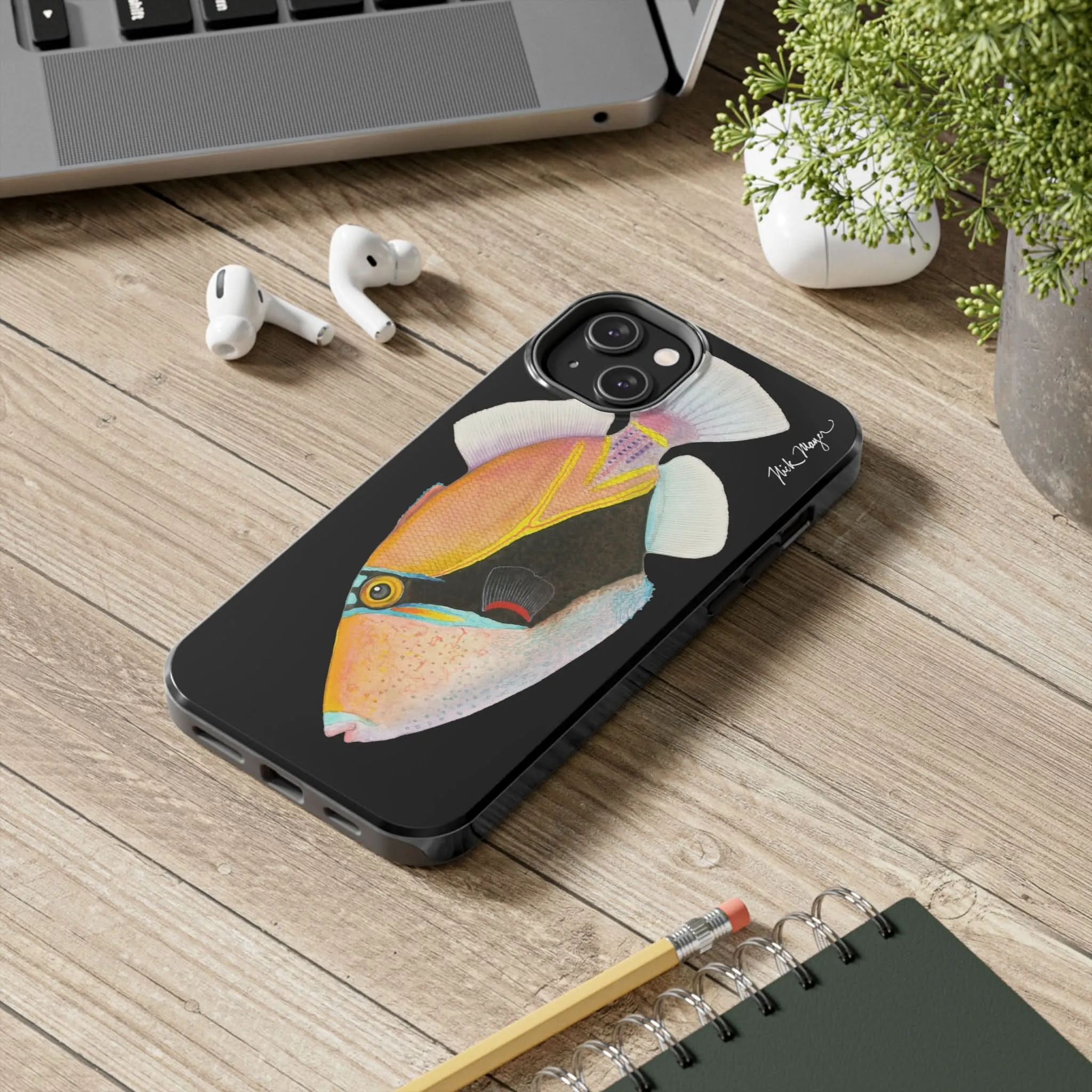 Humuhumunukunukuapua'a Black Phone Case (iPhone)