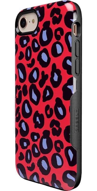 Into the Wild | Red & Blue Leopard Print Case