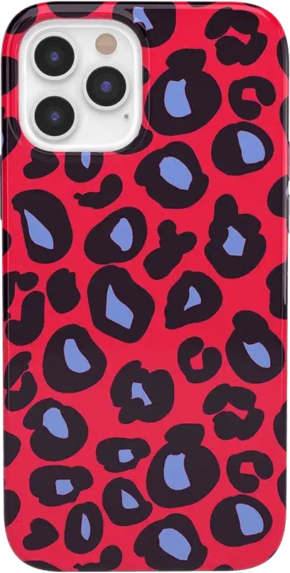 Into the Wild | Red & Blue Leopard Print Case