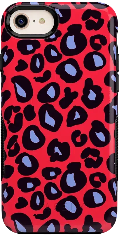 Into the Wild | Red & Blue Leopard Print Case