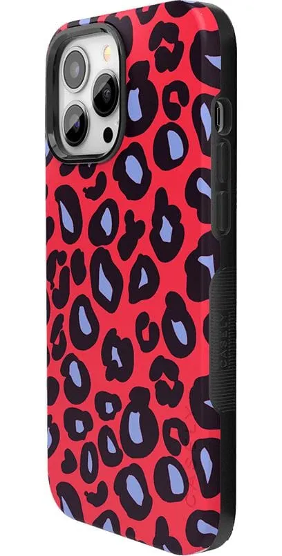 Into the Wild | Red & Blue Leopard Print Case