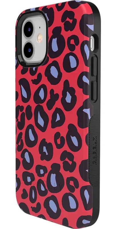 Into the Wild | Red & Blue Leopard Print Case