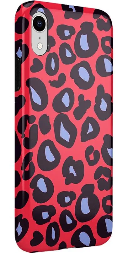 Into the Wild | Red & Blue Leopard Print Case