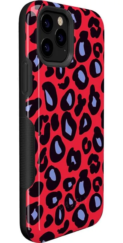 Into the Wild | Red & Blue Leopard Print Case