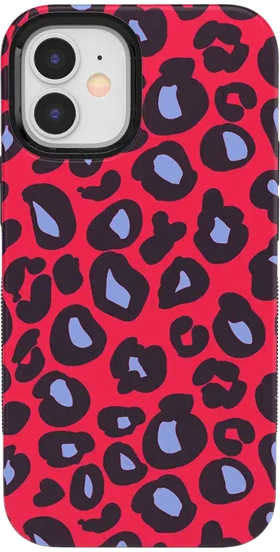 Into the Wild | Red & Blue Leopard Print Case