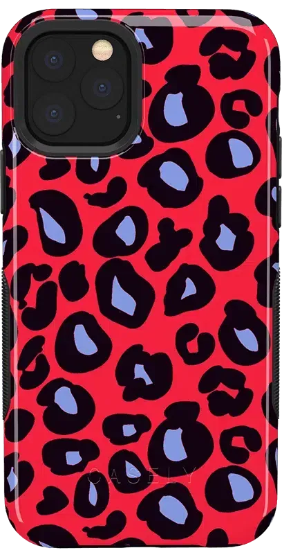 Into the Wild | Red & Blue Leopard Print Case