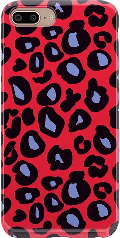 Into the Wild | Red & Blue Leopard Print Case