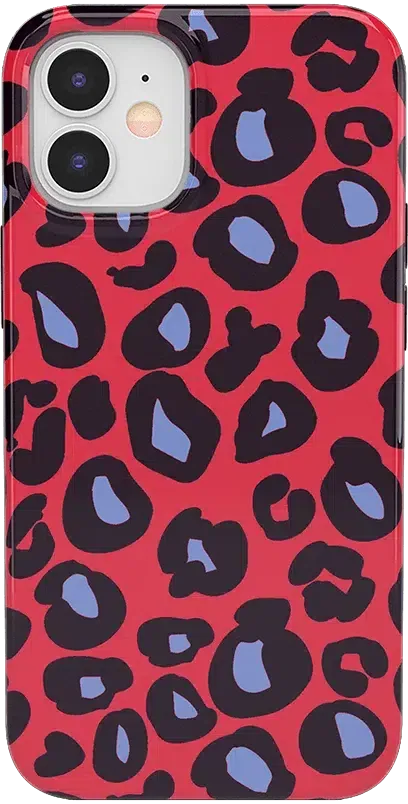 Into the Wild | Red & Blue Leopard Print Case