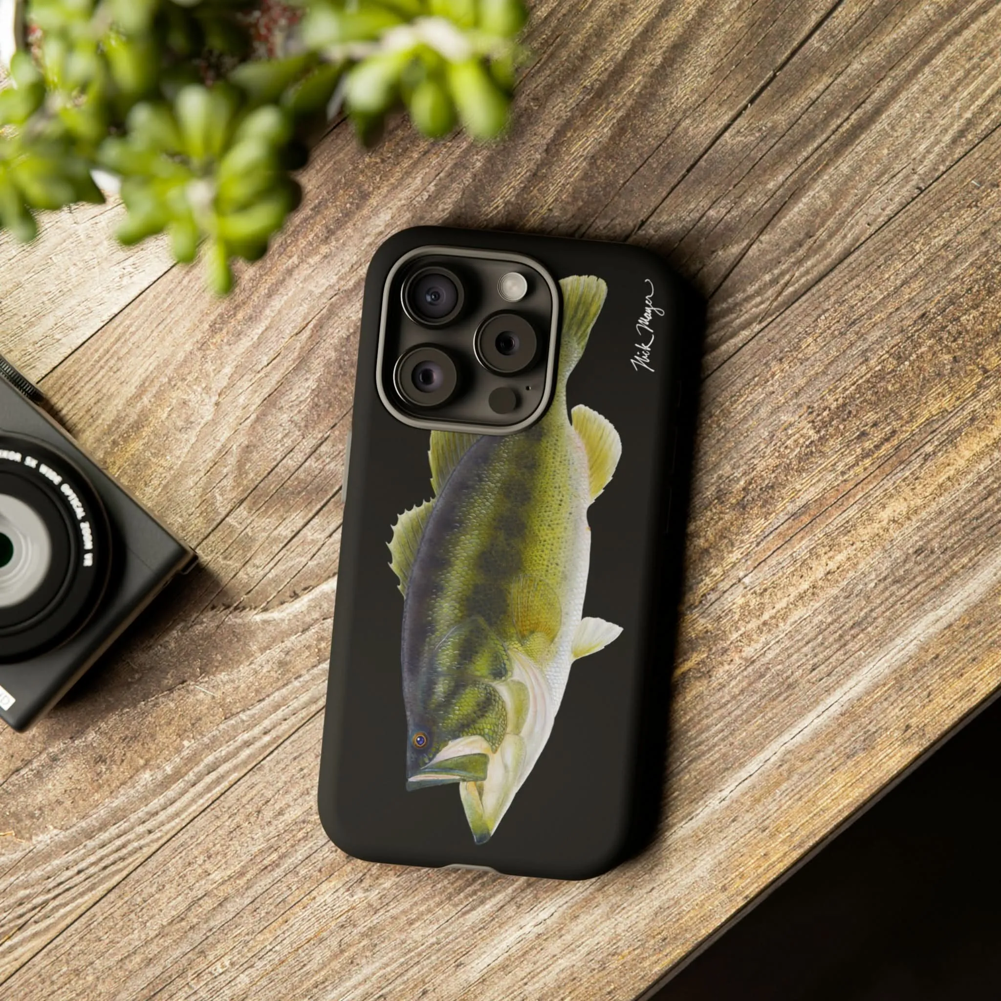 Largemouth Bass Black iPhone 15 Case